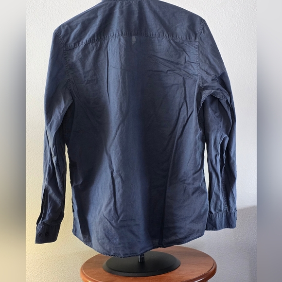 Calvin Klein Long Sleeve Button down Shirt Medium Greyish Blue - Picture 3 of 3